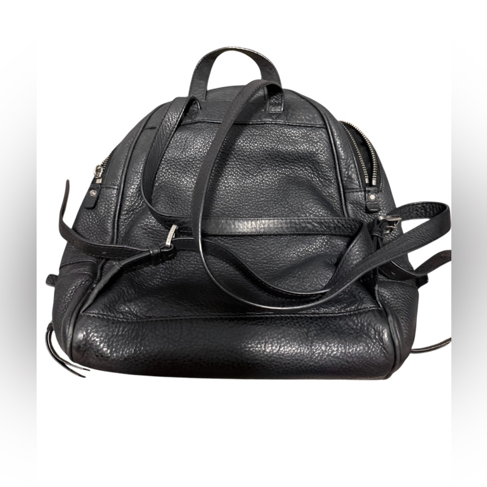 Michael Kors Rhea medium zip top leather pebbled backpack - Picture 2 of 13